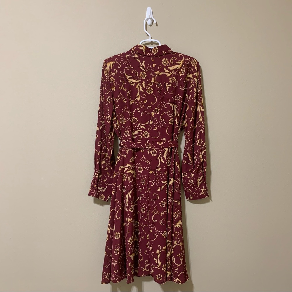 Nanette Lepore Pleated Chiffon Shirt Dress-Size 12 NWOT - Picture 3 of 6